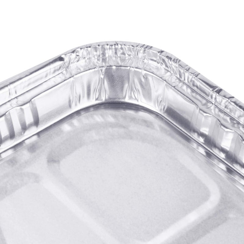 Fig & Leaf (25 Pack) 1/4 Size Cookie Sheet Baking Cake Pans l 12.8â€ x 8.9â€ Disposable Aluminum Foil Trays l Premium Heavy Duty Nonstick Baking Sheets Reusable - Image 5